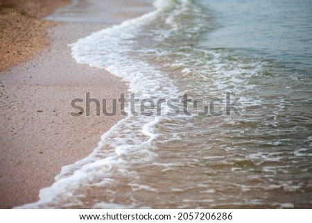 seas and beach, border of beach and sea, waves
