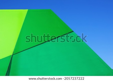 Abstract architecture background. Geometric colored architecture elements with a modern facade. abstract urban modern exterior in vibrant color. Minimalism