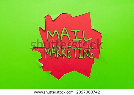 Text caption presenting Mail Marketing. Conceptual photo Act of sending a commercial messages Broadcast sense Forming New Thoughts Uncover Fresh Ideas Accepting Changes