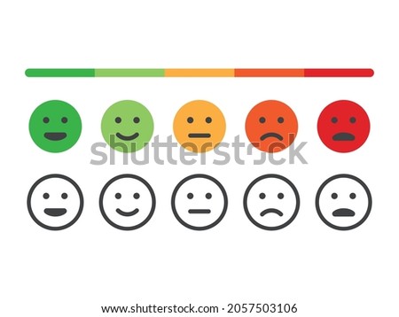 Emoticon emotion Icon vector Line on white background image for web, presentation, logo, Icon Symbol. Royalty-Free Stock Photo #2057503106