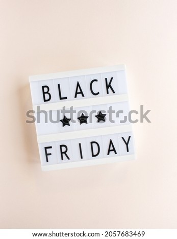 Creative Top view flat lay promotion composition Black friday sale text lightbox white background copy space Template Black friday sale mockup fall thanksgiving promotion advertising