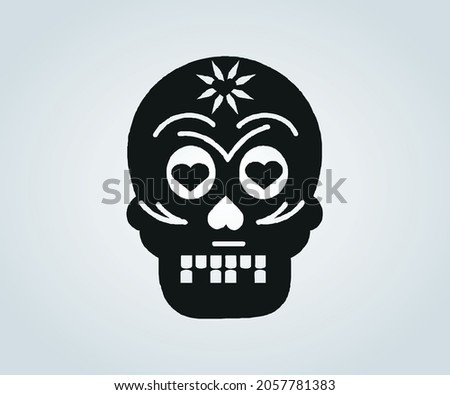 Abstract skull mask for halloween and horror time