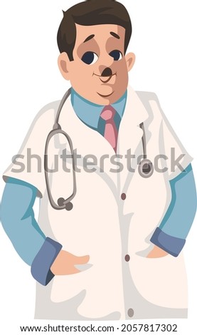 Doctor clip art in uniform