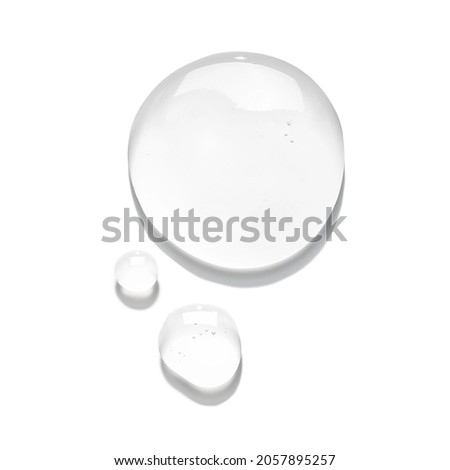 Collection of Skin Active Therapy Lifting Serum Isolated on White Background. Set of Cosmetic Lipstick Smear. Cosmetics Smudge. Makeup Swatches. White Drop of Liquid Foundation Stroke Royalty-Free Stock Photo #2057895257