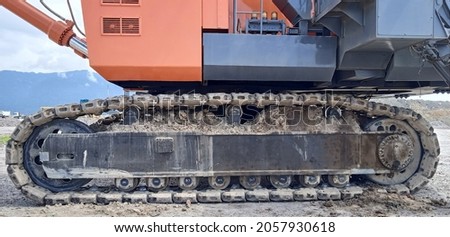 excavator undercarriage in coal mining

 Royalty-Free Stock Photo #2057930618