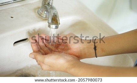 Hand wash royalty free stock photos. Close up view of hand wash. Health and hygiene for coronavirus outbreak. Washing hand frequently concept stock images.