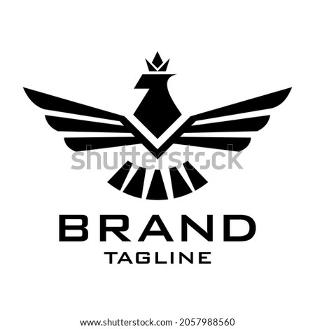 King eagle logo. eagle logo template, on a white background.