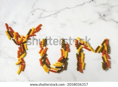 pasta on a light background. High quality photo