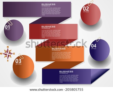Design clean number banners template/graphic or web site layout. Vector