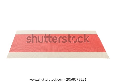 Empty Asian Food Background. place mat on wooden background perspective view with copy space flat lay.