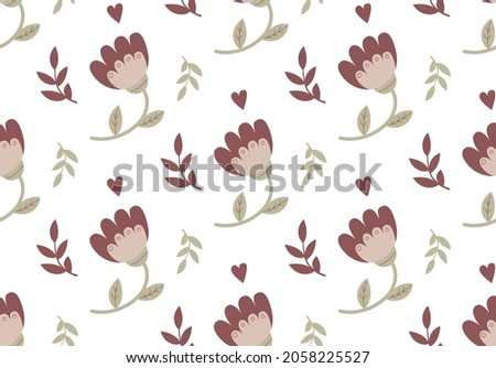 Floral pattern in pastel colors. Vector illustration