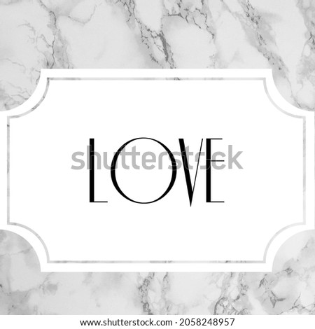Love illustrated icon, the icon of love with marbalic and white background