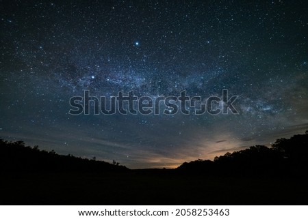 Milky way shot in the mountains of eastern United States