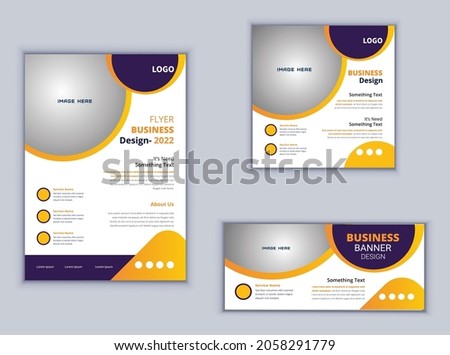 Flyer Banner or Social Media Template design. Creative business flyer design. Business vector design. Abstract flyer design.