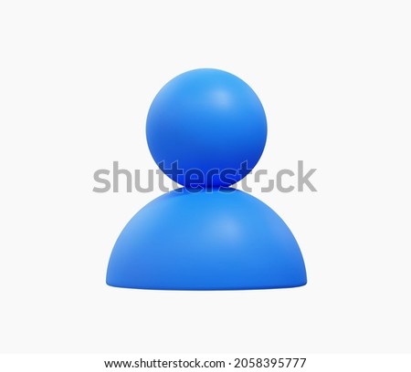 3D realistic Person or People vector illustration Royalty-Free Stock Photo #2058395777