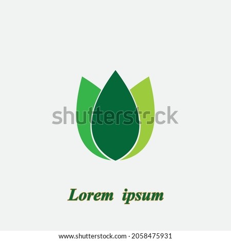 leaf vector illustration design icon logo template