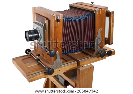 Old Wooden Big Format Camera