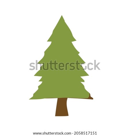 vector illustration of a tree. Can be used to describe nature or healthy lifestyle topics.