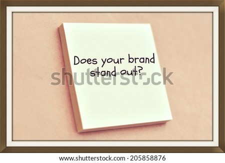 Text does your brand stand out on the short note texture background