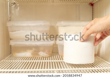 put a tissue roll paper in the refrigerator can get rid of  the bad smelll, kitchen tips