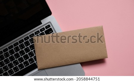 brown envelope template mock up