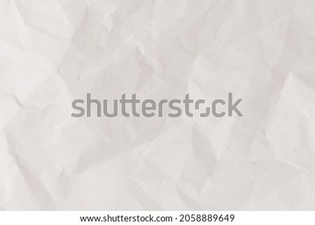 White crumpled paper background simple diy craft