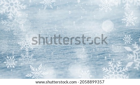 Snowflakes patterned on the background
