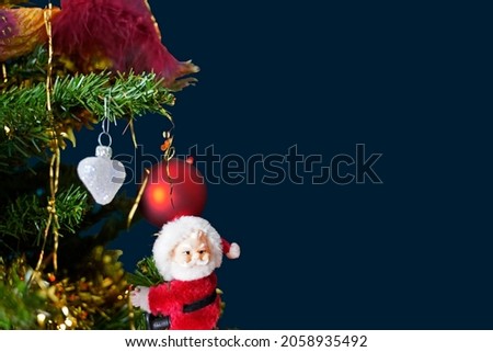 Decorated Christmas tree for holiday in Germany