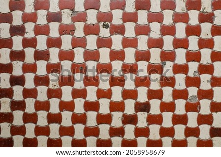 wall with old mosaic. background for design. High quality photo