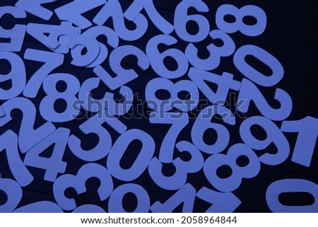 Background of numbers. from zero to nine. Finance data concept. Matematic. Seamless pattern with numbers. financial crisis concept. Business success