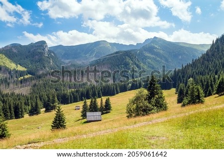 Podhale and Tatra Mountains. Photos was taken in summer. Poland, Malopolskie 
