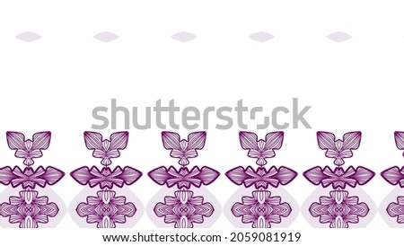This is an illustration of purple lines forming a motif.