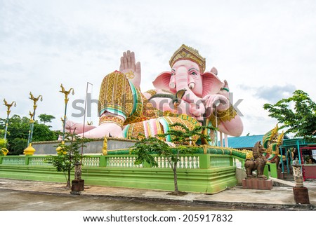 Ganesha statue the Hindu god in Thailand.
