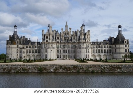 Chambord castle (chateau Chambord) in Loire valley, France Royalty-Free Stock Photo #2059197326