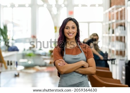 Smiling small beauty salon owner Royalty-Free Stock Photo #2059364630