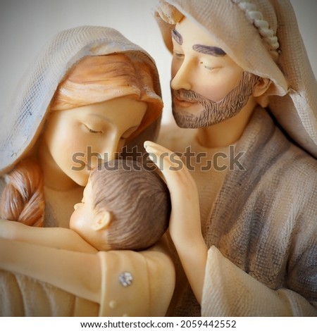 Holy Family of Nazareth, statue  Royalty-Free Stock Photo #2059442552