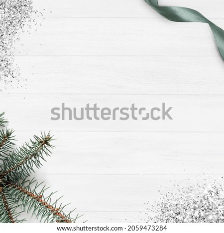 White simple Christmas festive background