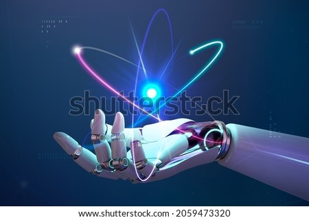 AI nuclear energy background, future innovation of disruptive technology Royalty-Free Stock Photo #2059473320