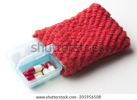 medicine box with diferent Tablets pills