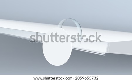 Sale Point Tag. White Clear Round Supermarket Shelf Wobbler Label. EPS10 Vector Royalty-Free Stock Photo #2059655732
