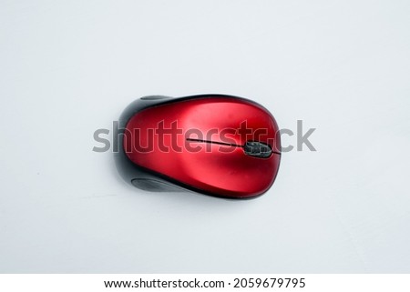 Wireless computer mouse isolated on a white background