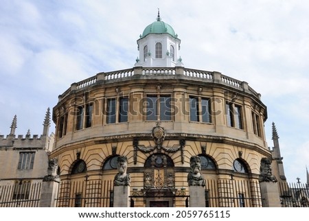 17th century Sheldonian Theatre, located in Oxford, England, UK
