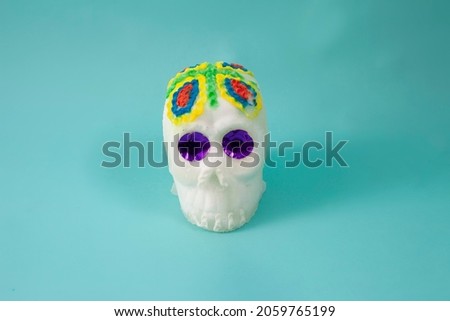 Sweet mexican sugar skull. Day of the dead concept