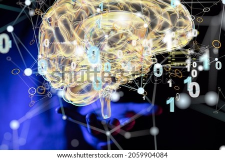 A human brain as a mind, power, and energy concept