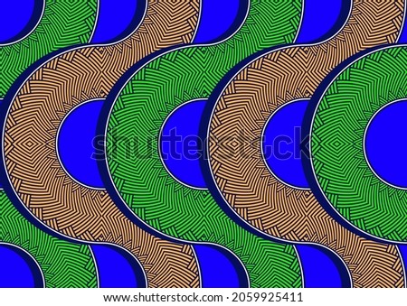curve african seamless pattern, picture art and abstract background.