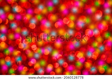 Christmas Colorful bokeh defocused background.