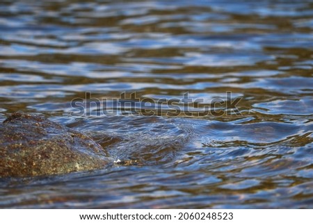 close up of clear smooth freshwater flowing rippling over brown rocks fresh new clear beautiful nature closeup of river peace calm fresh new life pure cleansing refreshing clarity of thought symbolic