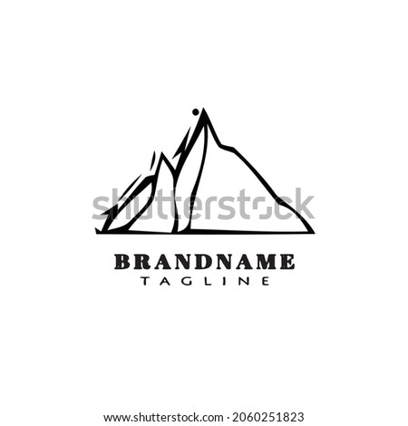 mountain logo icon design template modern vector illustration