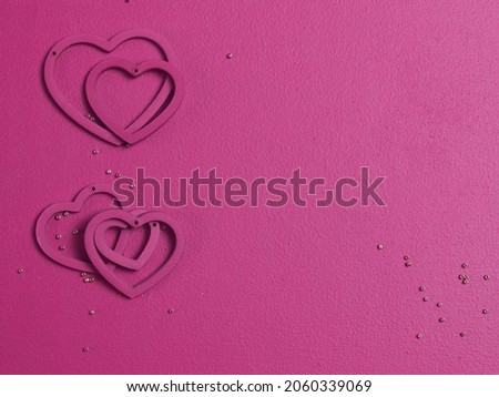 Wooden hearts pattern, heart on the wooden heart background. background for children's party. Design of Greeting Card.