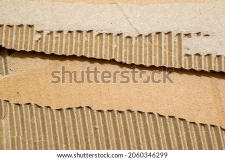 corrugated cardboard background, macro photo